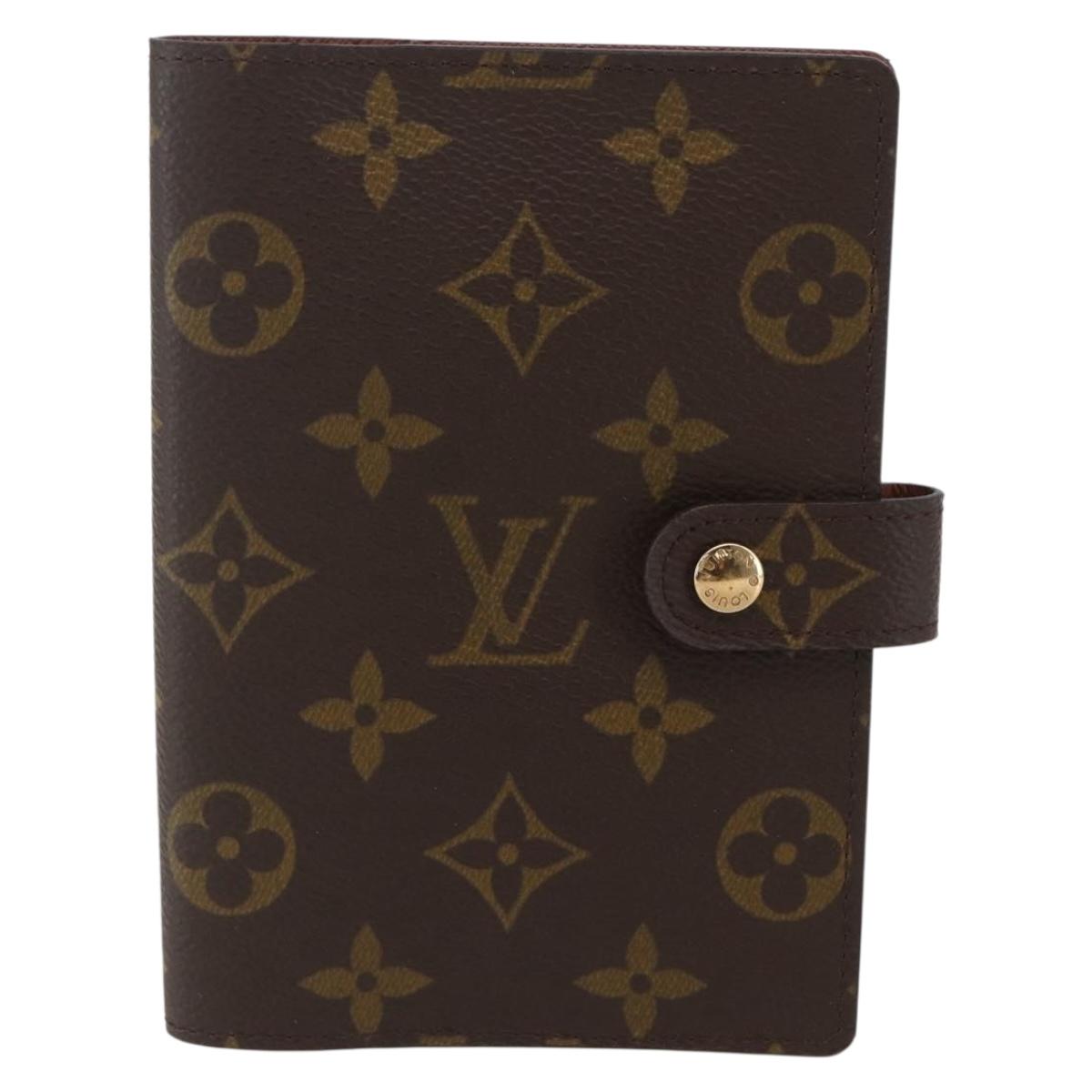 LOUIS VUITTON Monogram Agenda PM Day Planner Cover R20005 LV Auth am10153