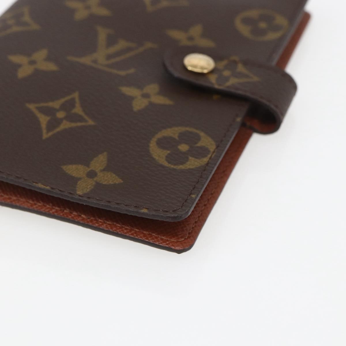 LOUIS VUITTON Monogram Agenda PM Day Planner Cover R20005 LV Auth am10153