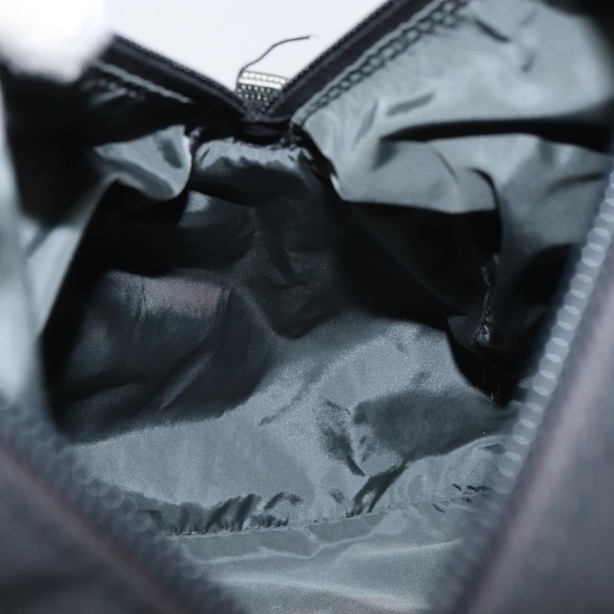 PRADA Sports Hand Bag Nylon Black Silver Auth am10157