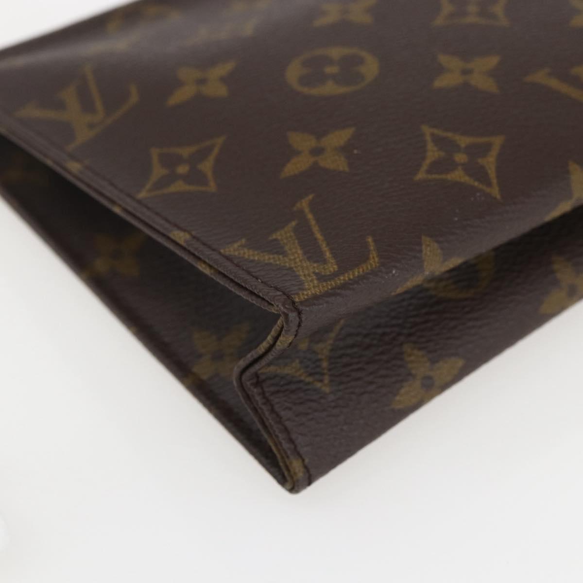 LOUIS VUITTON Monogram Poche Toilette 19 Pouch M47544 LV Auth am10163