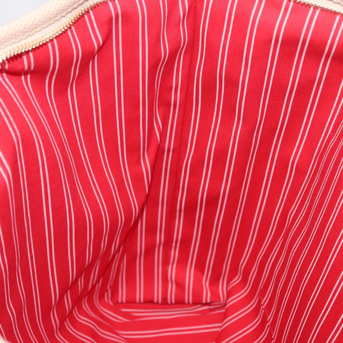 LOUIS VUITTON Antigua Hippo GM Tote Bag Canvas Beige Red M40032 LV Auth am10165V