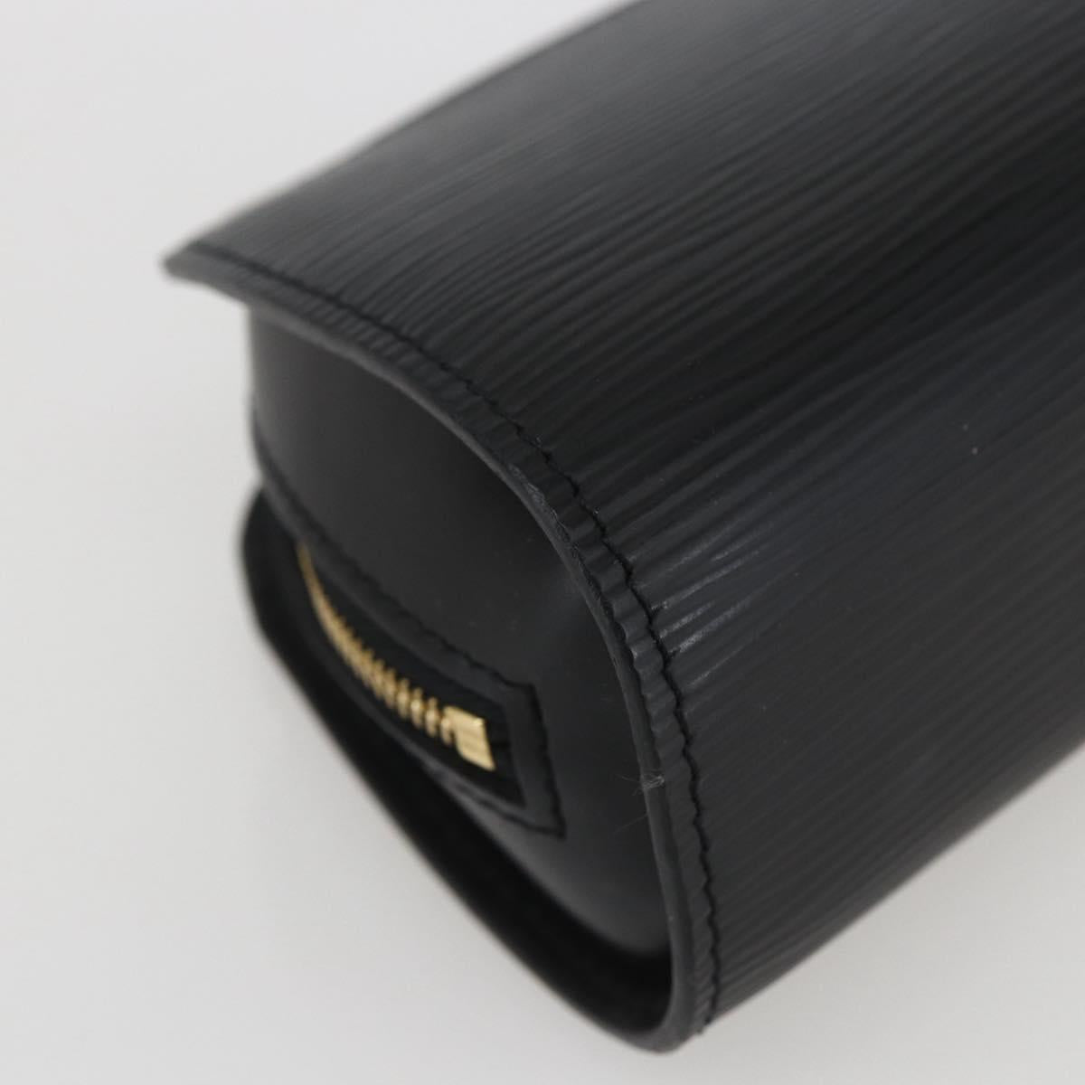 LOUIS VUITTON Epi Dauphine PM Pouch Black M48442 LV Auth am10195
