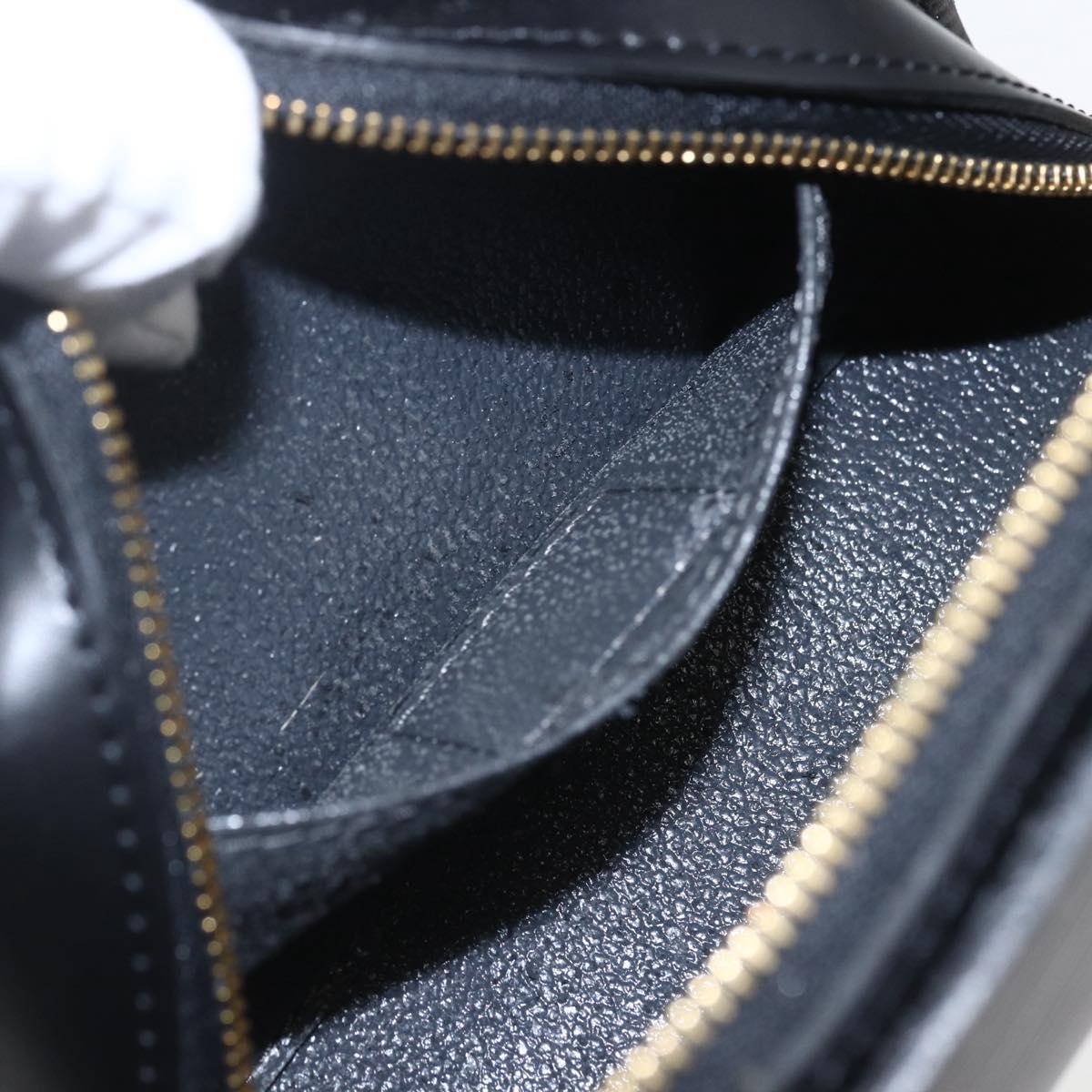 LOUIS VUITTON Epi Dauphine PM Pouch Black M48442 LV Auth am10195