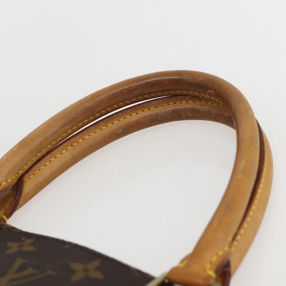 LOUIS VUITTON Monogram Sac Plat Hand Bag M51140 LV Auth am10207