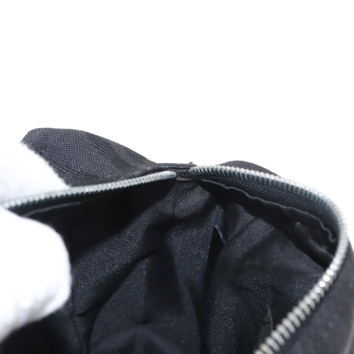 FENDI Hand Bag Black Silver Auth am10210V
