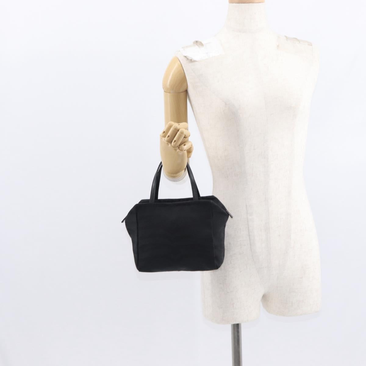 FENDI Hand Bag Black Silver Auth am10210V