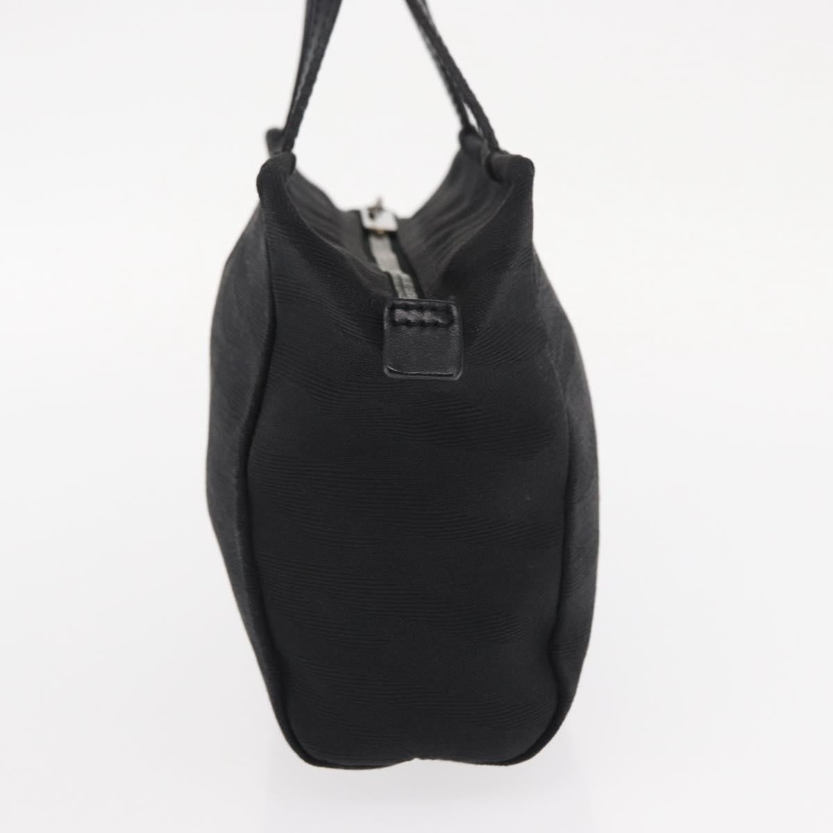 FENDI Hand Bag Black Silver Auth am10210V