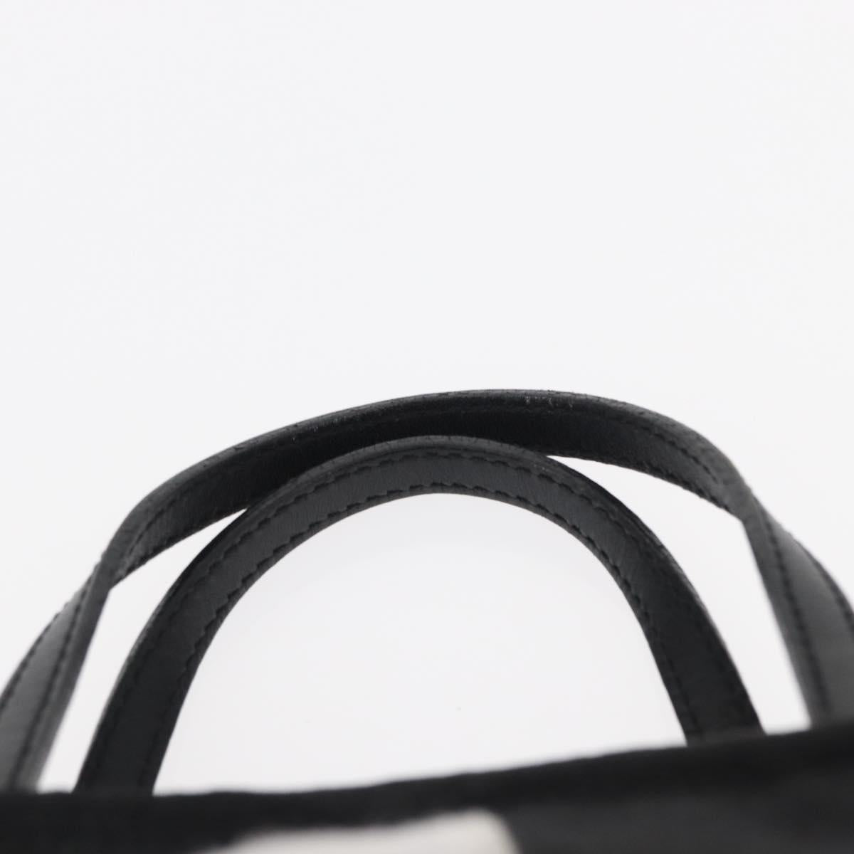FENDI Hand Bag Black Silver Auth am10210V