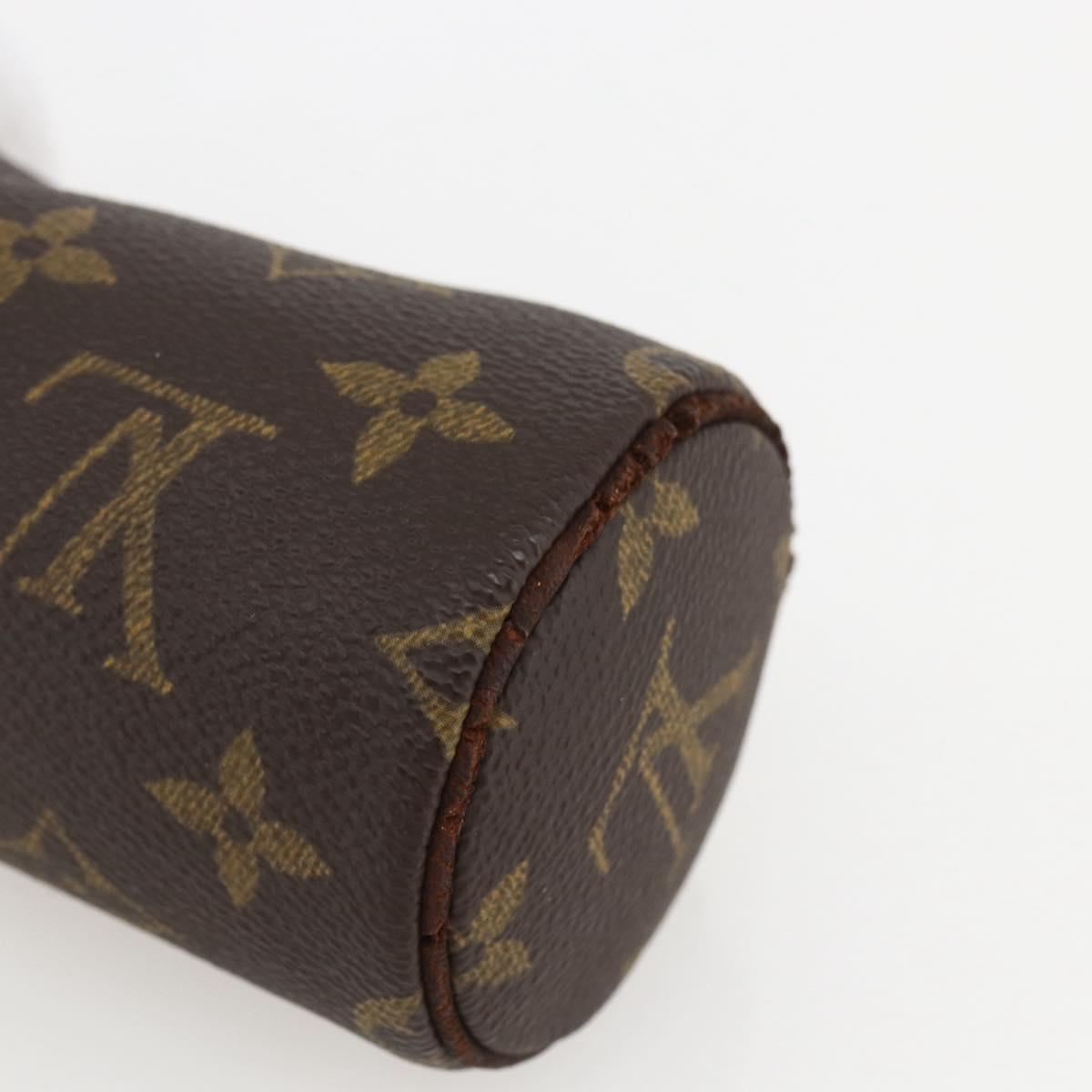 LOUIS VUITTON Monogram Papillon Pouch LV Auth am10232