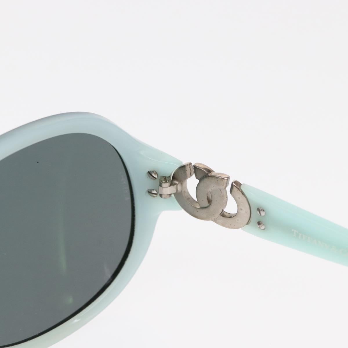 TIFFANY&Co. Sunglasses Plastic Baby blue Auth am10242