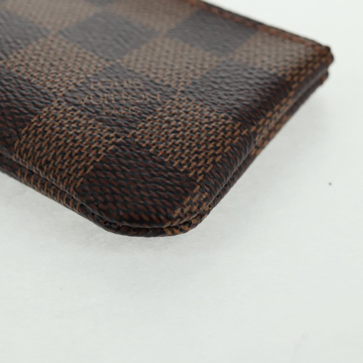 LOUIS VUITTON Damier Ebene Pochette Cles Coin Purse N62658 LV Auth am10246AV