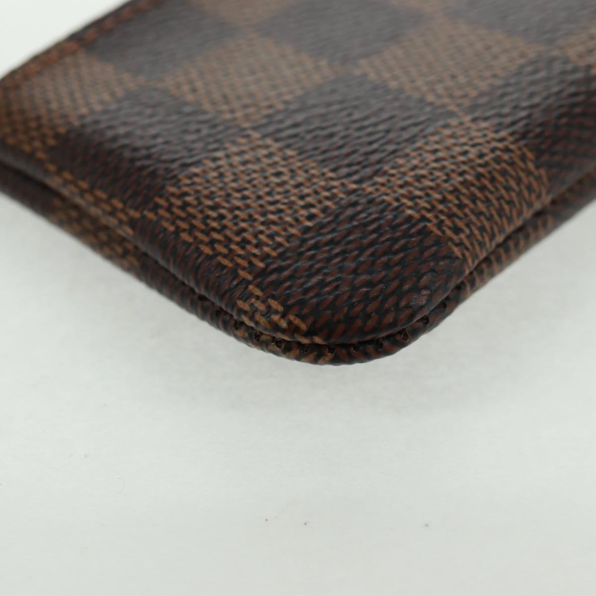 LOUIS VUITTON Damier Ebene Pochette Cles Coin Purse N62658 LV Auth am10246AV