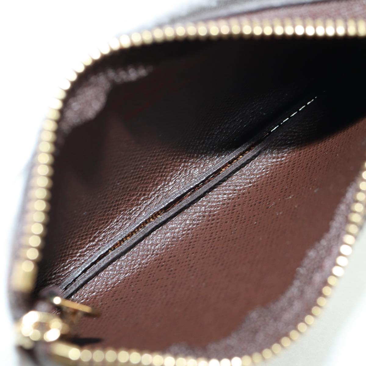 LOUIS VUITTON Damier Ebene Pochette Cles Coin Purse N62658 LV Auth am10246AV