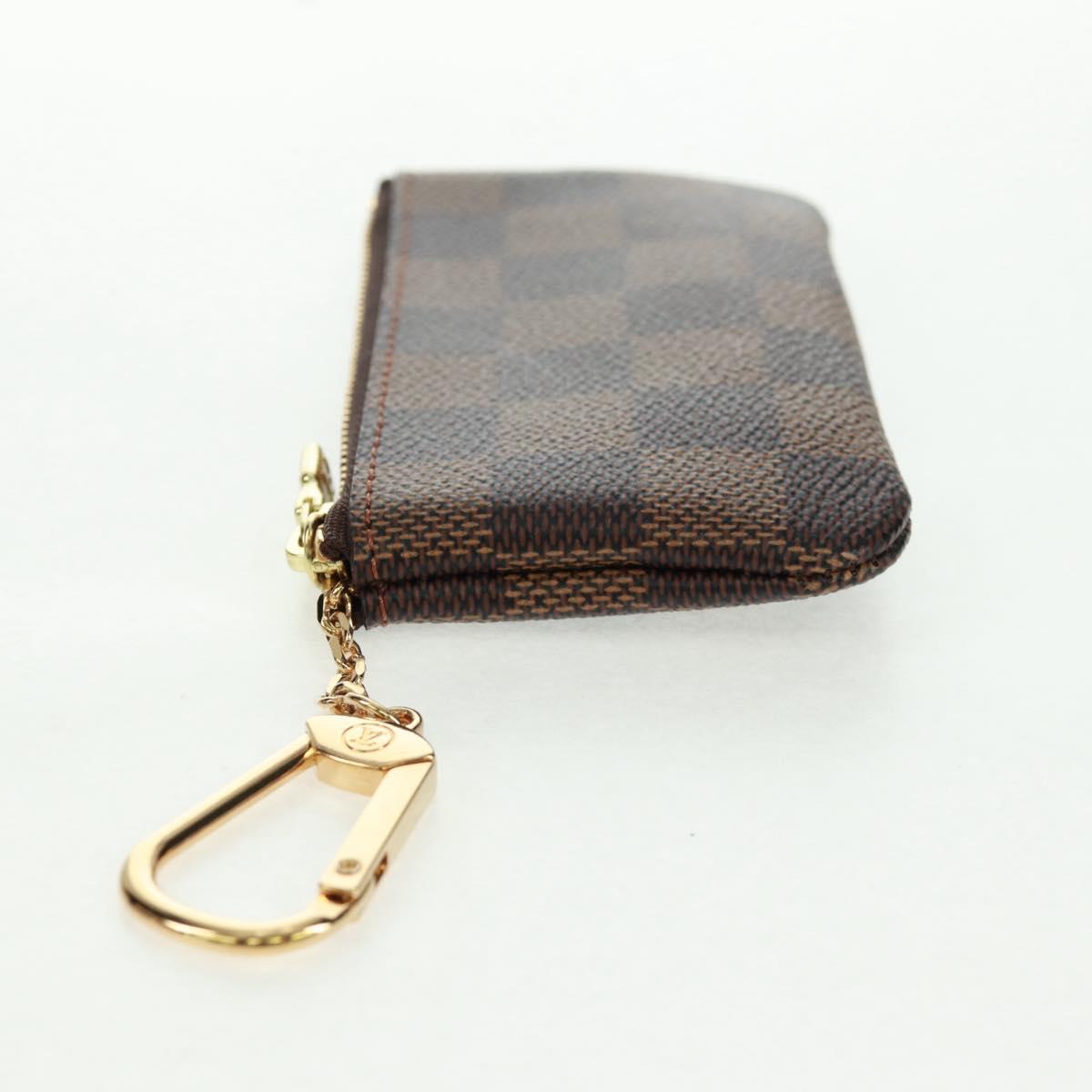 LOUIS VUITTON Damier Ebene Pochette Cles Coin Purse N62658 LV Auth am10246AV