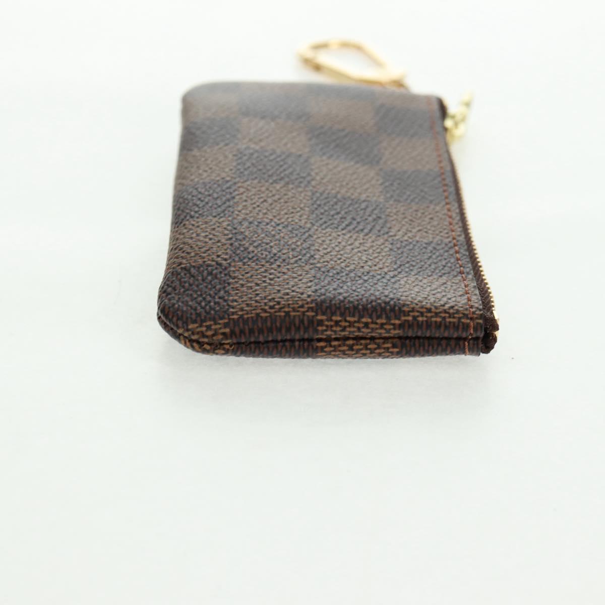 LOUIS VUITTON Damier Ebene Pochette Cles Coin Purse N62658 LV Auth am10246AV