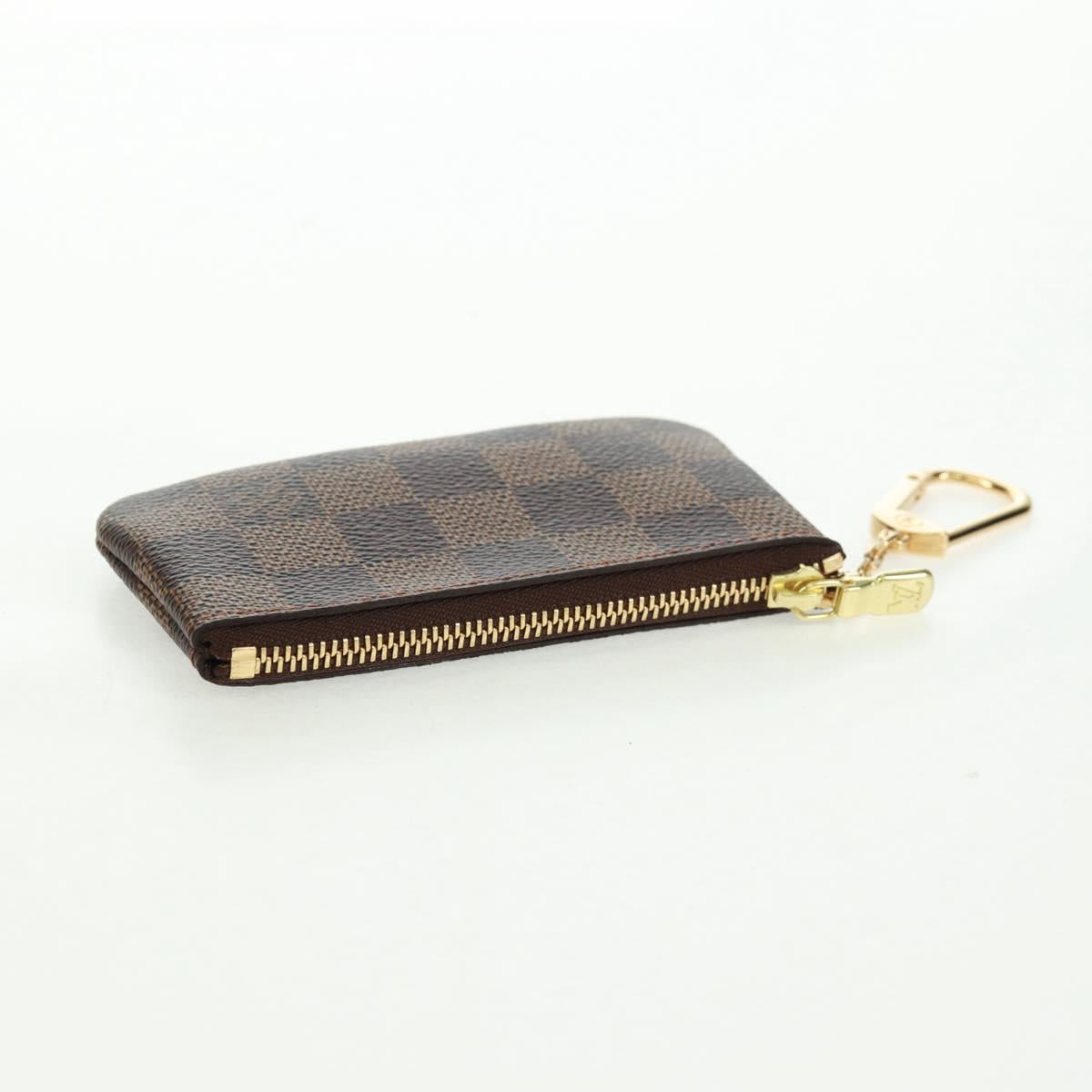 LOUIS VUITTON Damier Ebene Pochette Cles Coin Purse N62658 LV Auth am10246AV