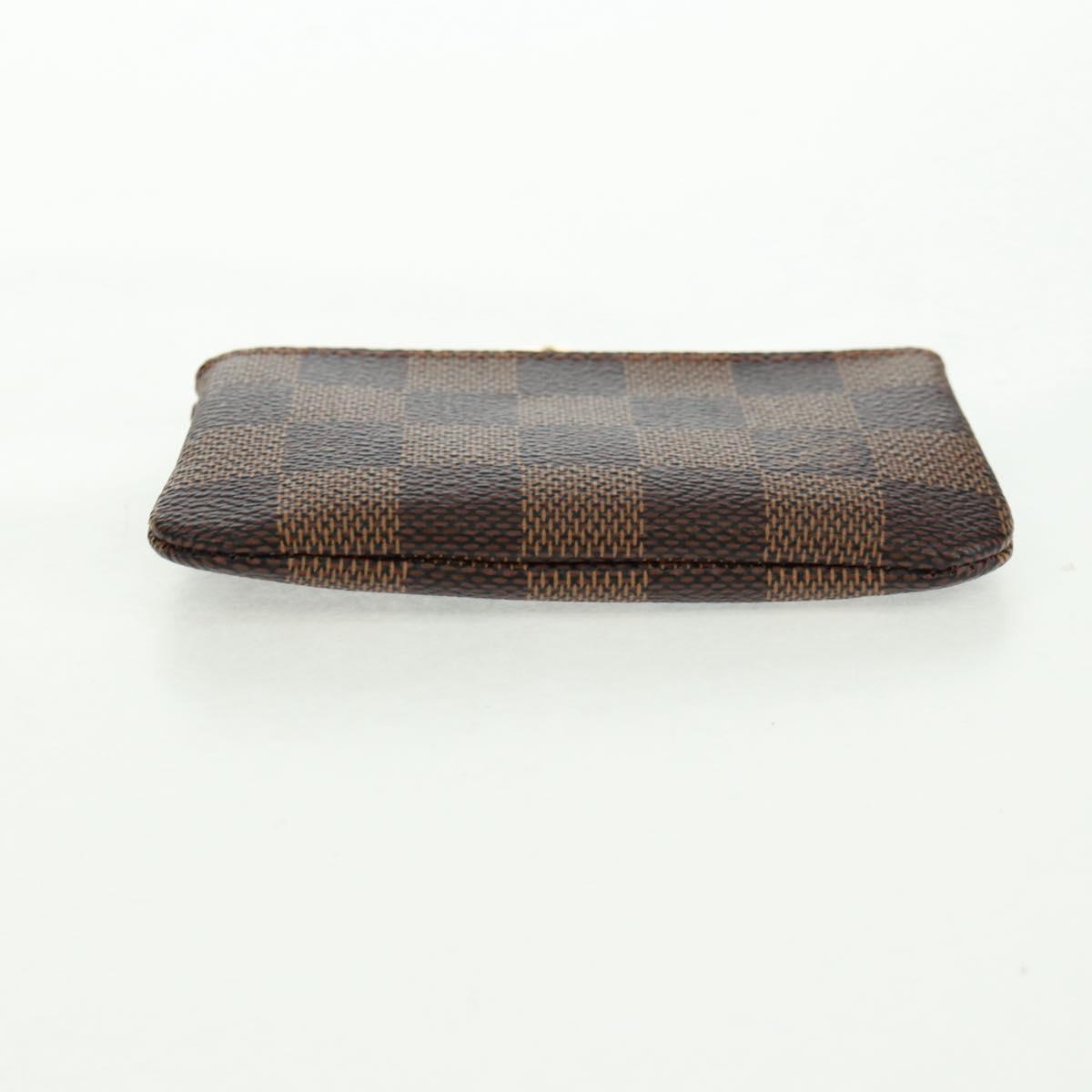 LOUIS VUITTON Damier Ebene Pochette Cles Coin Purse N62658 LV Auth am10246AV