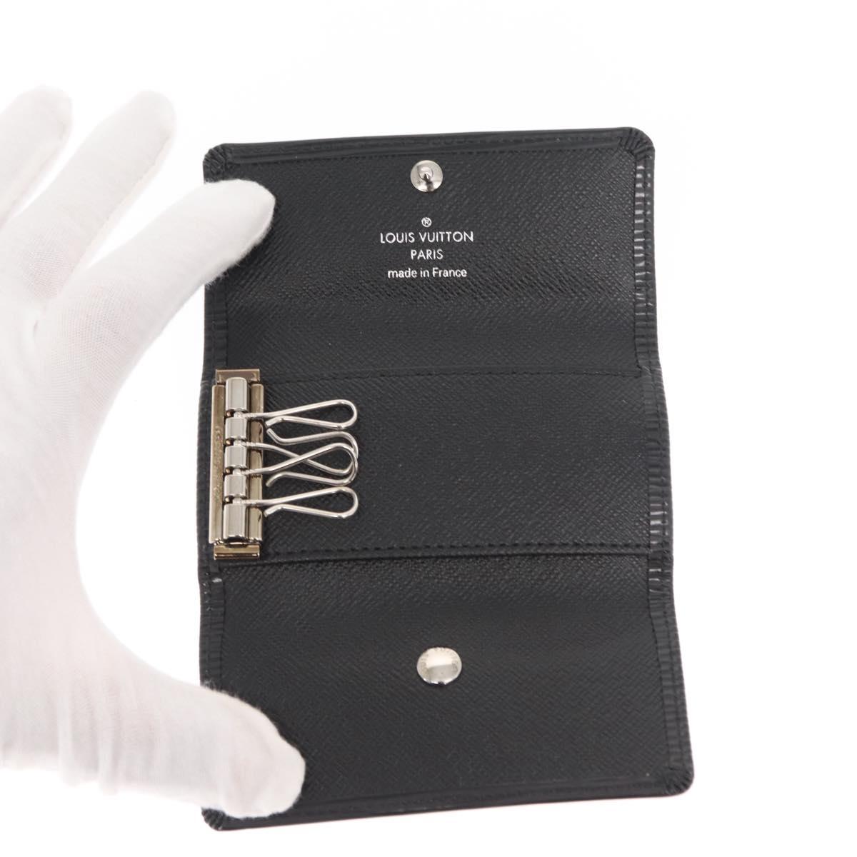 LOUIS VUITTON Epi Multicles 4 Key Case Noir M63822 LV Auth am10266V