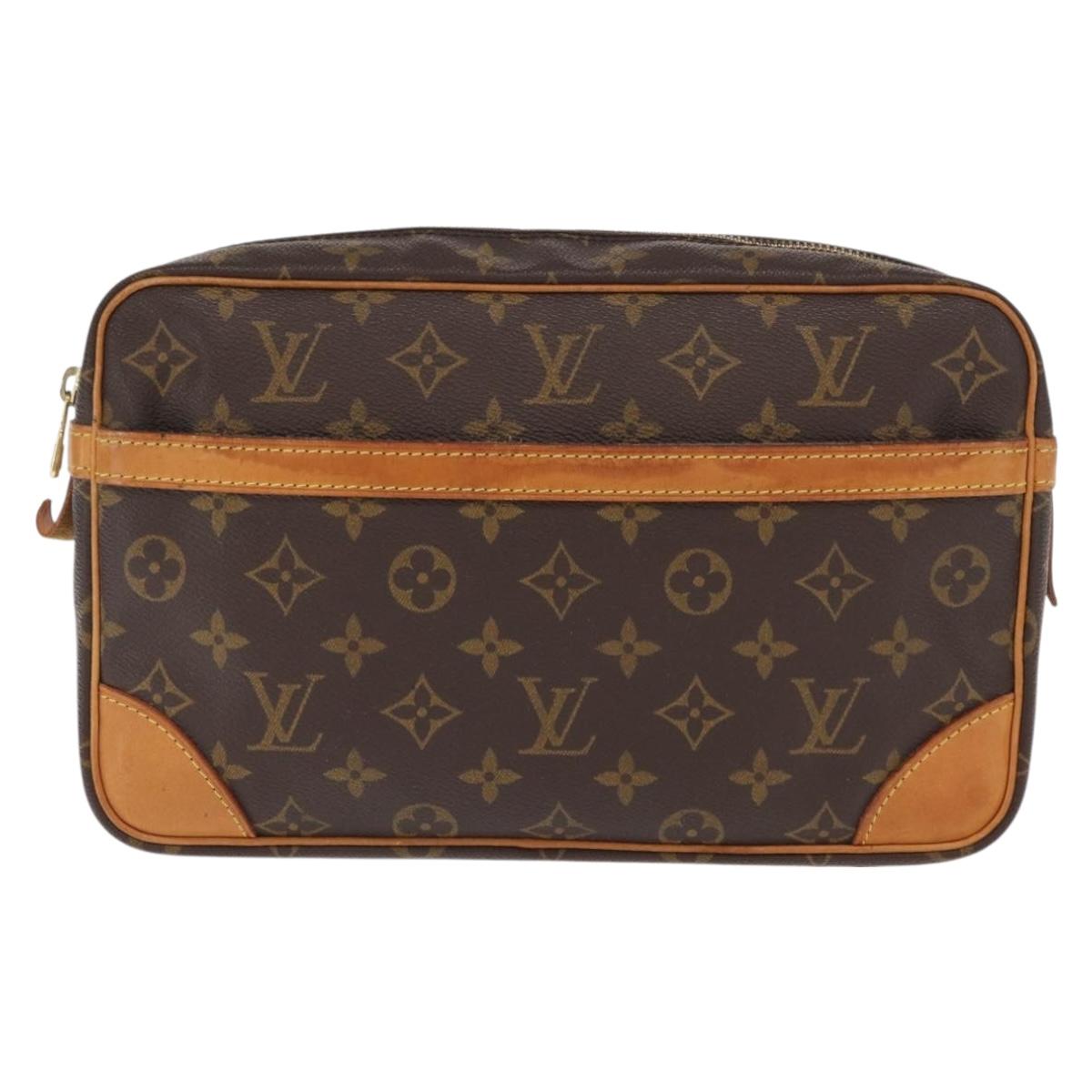 LOUIS VUITTON Monogram Compiegne 28 Clutch Bag M51845 LV Auth am10267