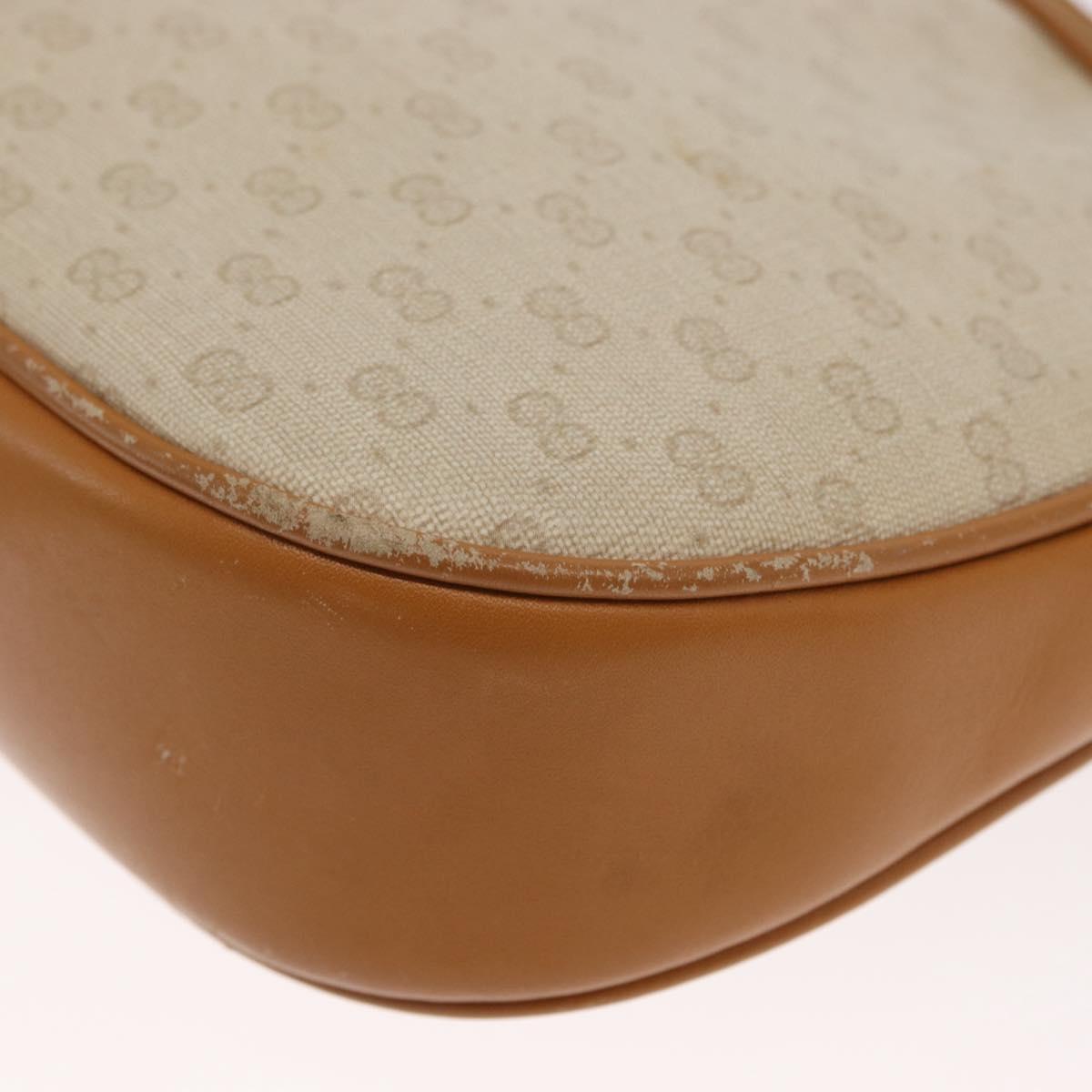 GUCCI Micro GG Supreme Shoulder Bag PVC Ivory Gold 007 89 0094 Auth am10270