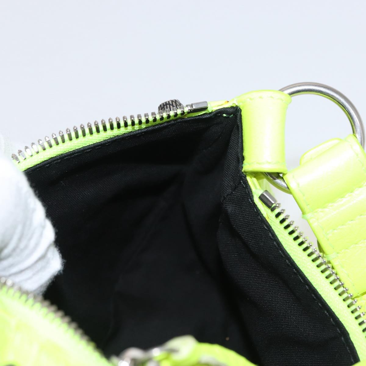 BALENCIAGA LucaGol XS Hand Bag Leather Neon yellow 671309 Auth am10278SAM