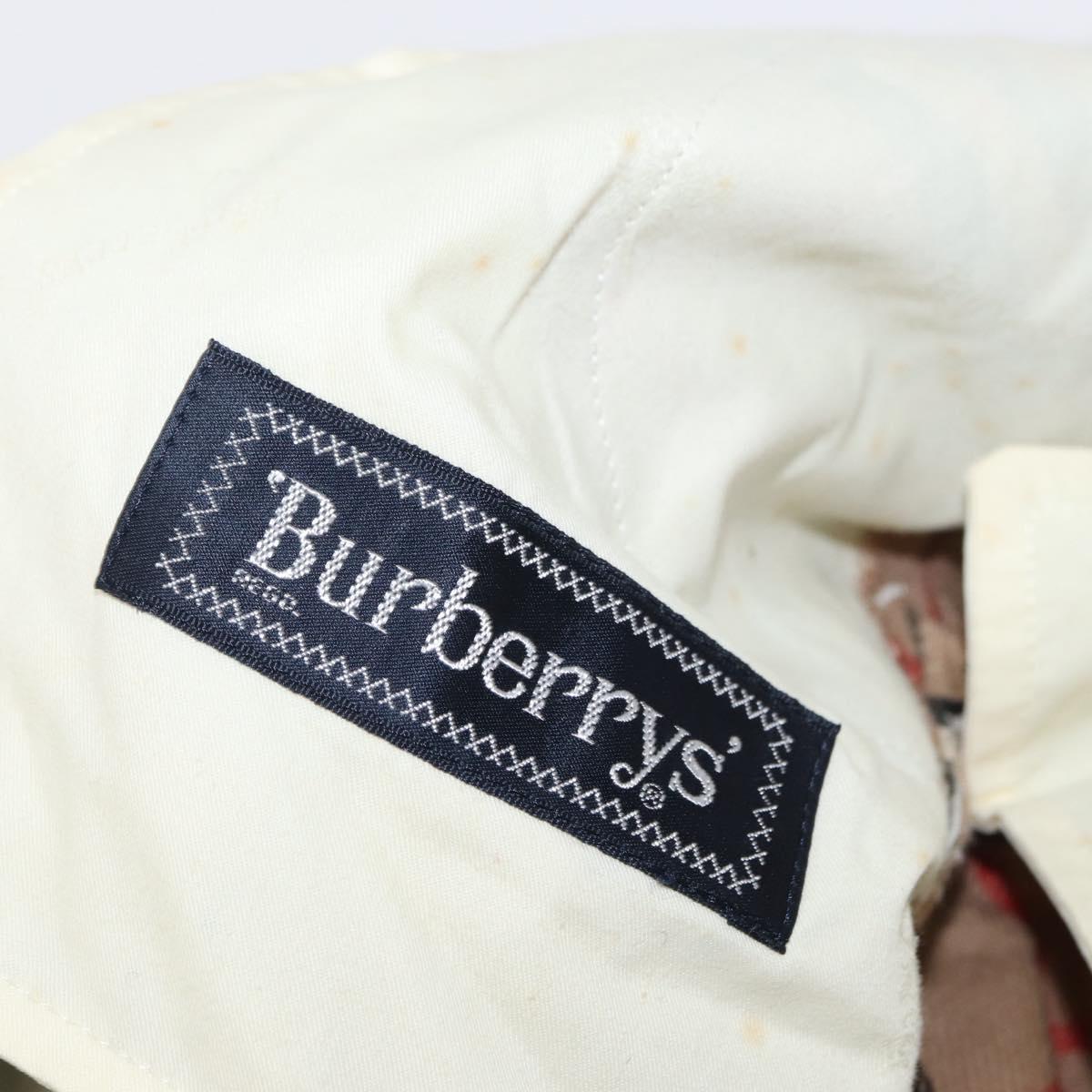 Burberrys Nova Check Pants Canvas Beige Auth am10285