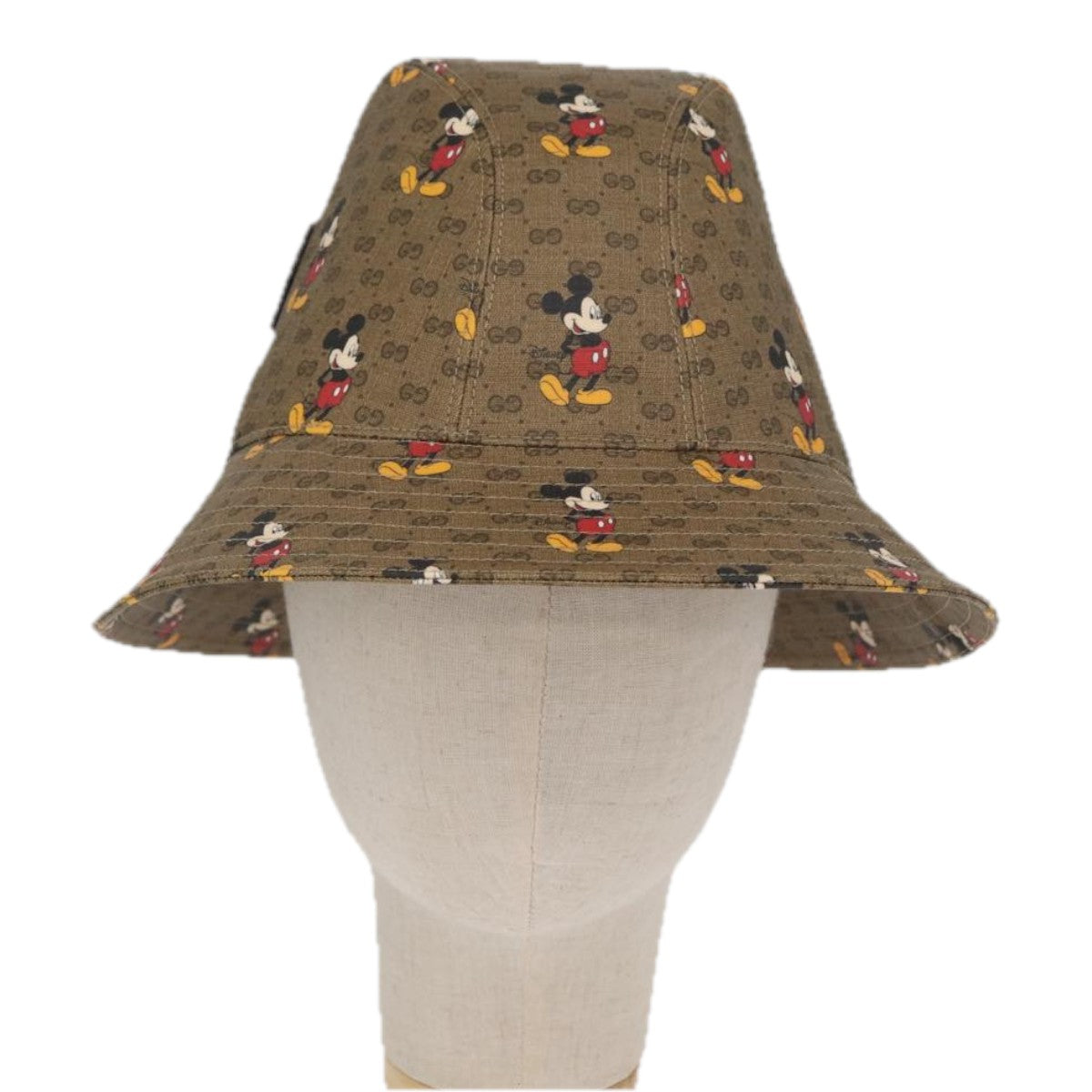 GUCCI Micro GG Supreme Disney Hat PVC Size M Beige 602978 Auth am10313SAM