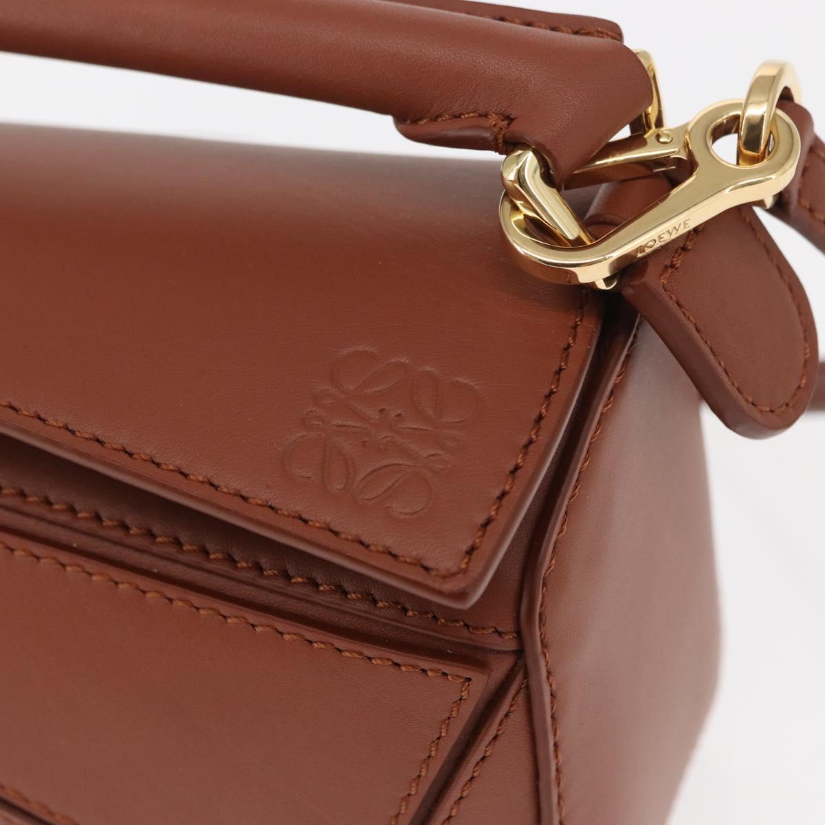 LOEWE Mini Puzzle Loewe x Studio Ghibli Calcifer Bag 2way Brown Auth am10317SM