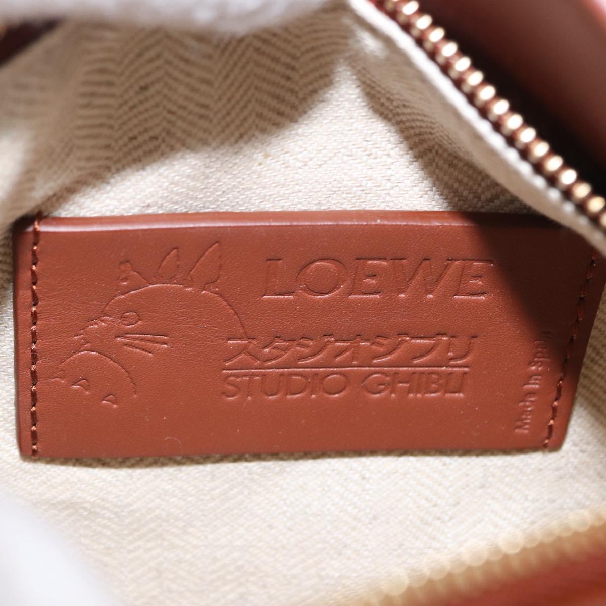 LOEWE Mini Puzzle Loewe x Studio Ghibli Calcifer Bag 2way Brown Auth am10317SM