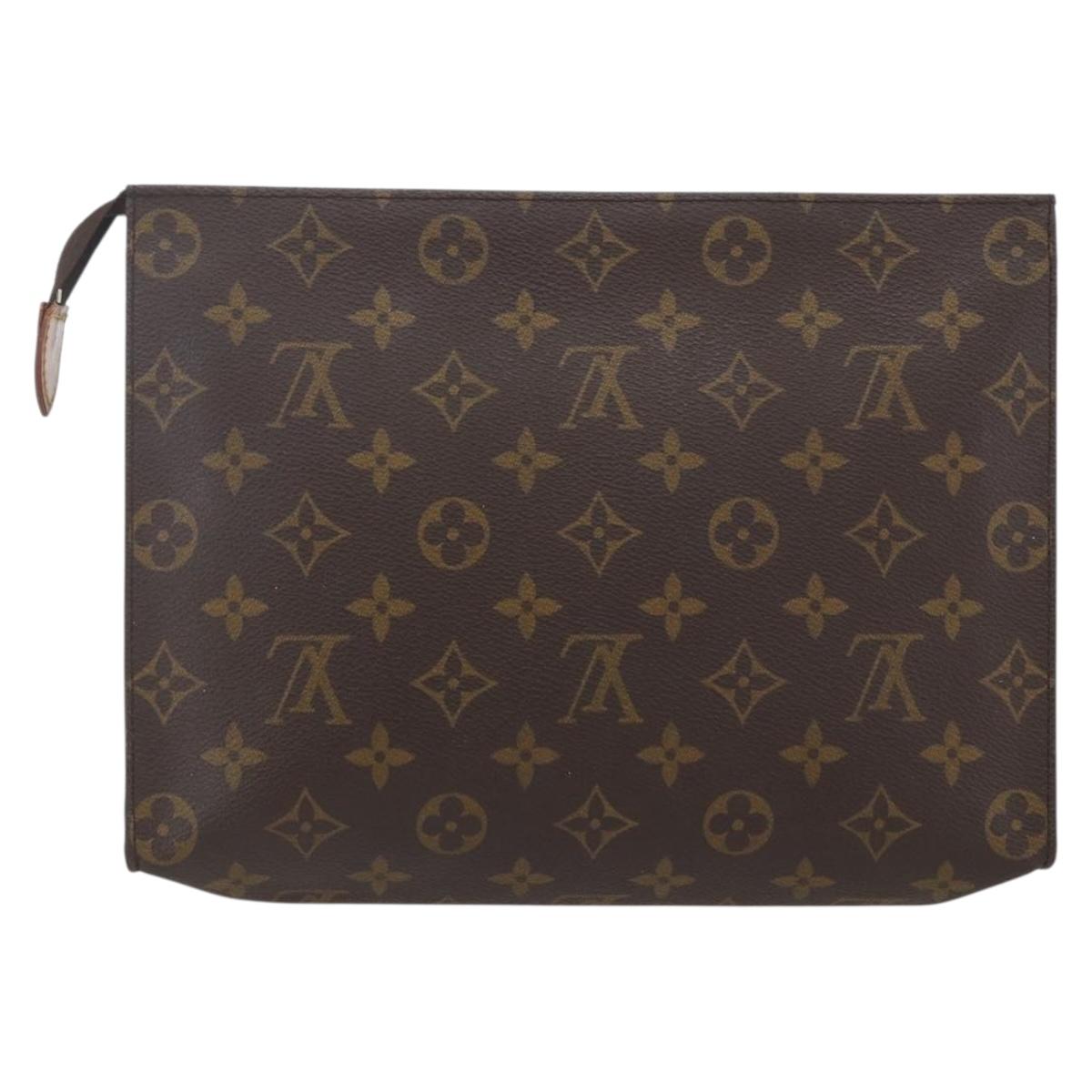 LOUIS VUITTON Monogram Poche Toilette 26 Pouch M47542 LV Auth am10350