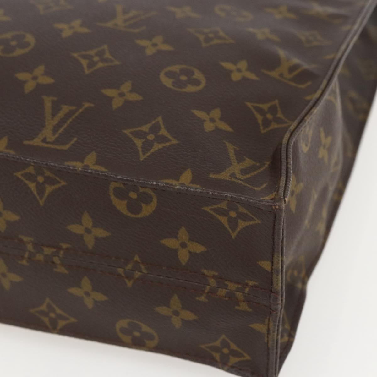 LOUIS VUITTON Monogram Sac Plat Hand Bag M51140 LV Auth am10353