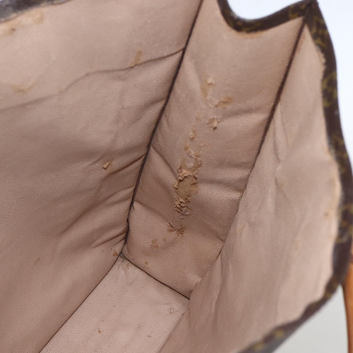 LOUIS VUITTON Monogram Sac Plat Hand Bag M51140 LV Auth am10353