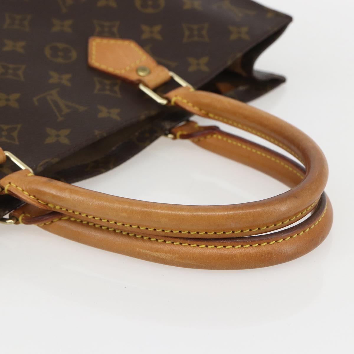 LOUIS VUITTON Monogram Sac Plat Hand Bag M51140 LV Auth am10353