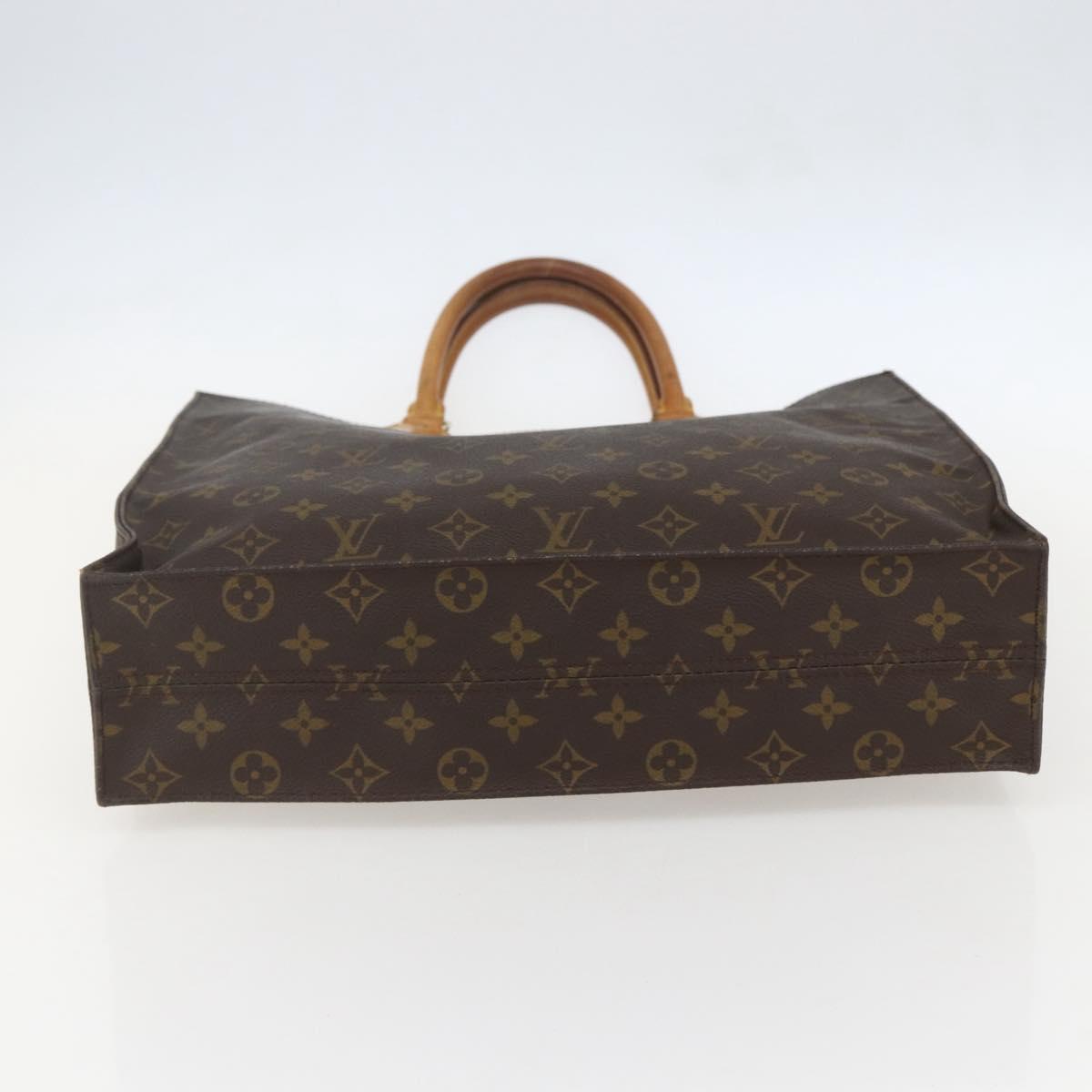LOUIS VUITTON Monogram Sac Plat Hand Bag M51140 LV Auth am10353