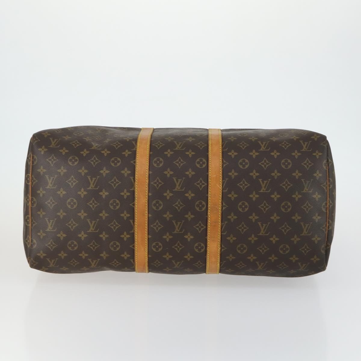 LOUIS VUITTON Monogram Keepall 55 Boston Bag M41424 LV Auth am10375