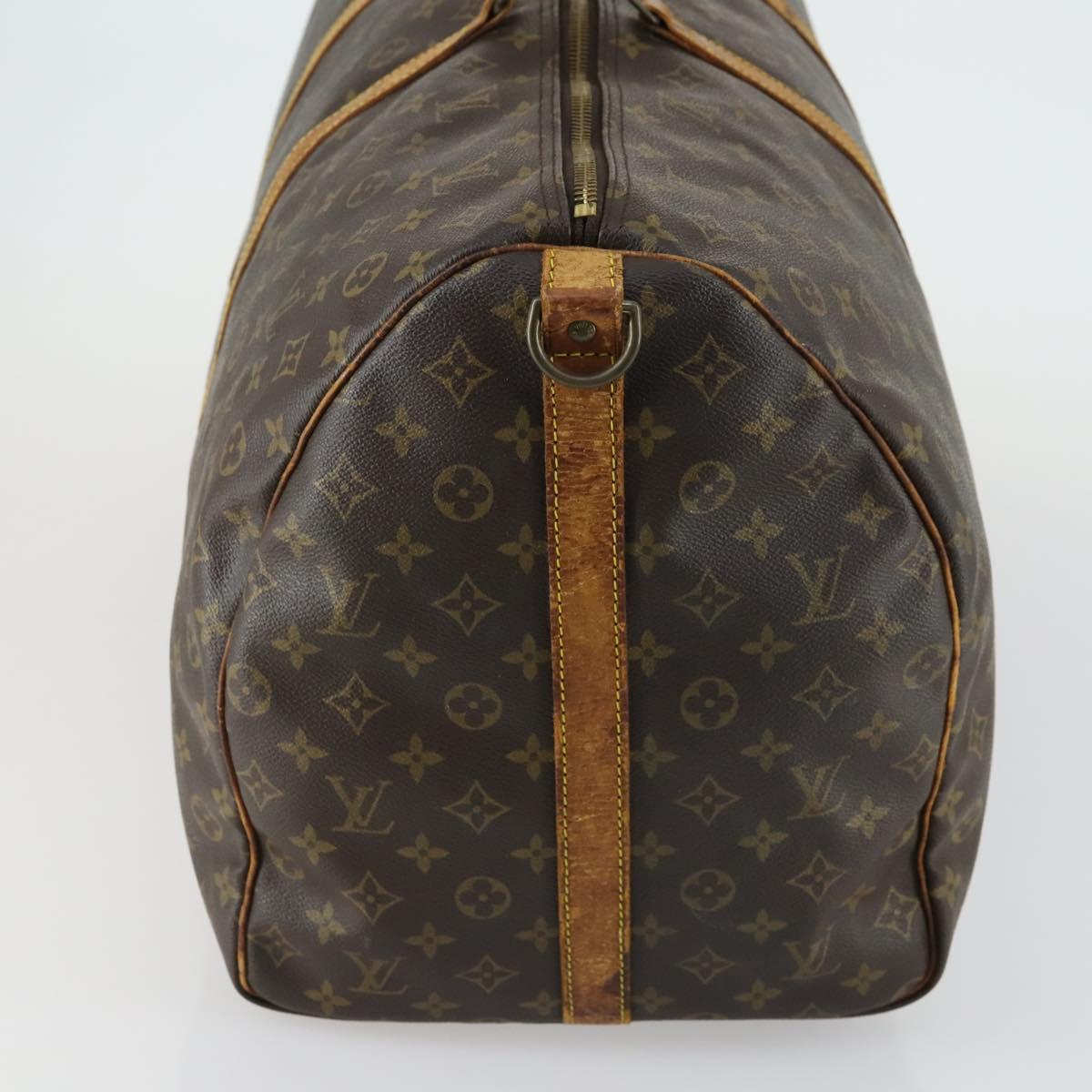 LOUIS VUITTON Monogram Keepall Bandouliere 60 Boston Bag M41412 LV Auth am10381