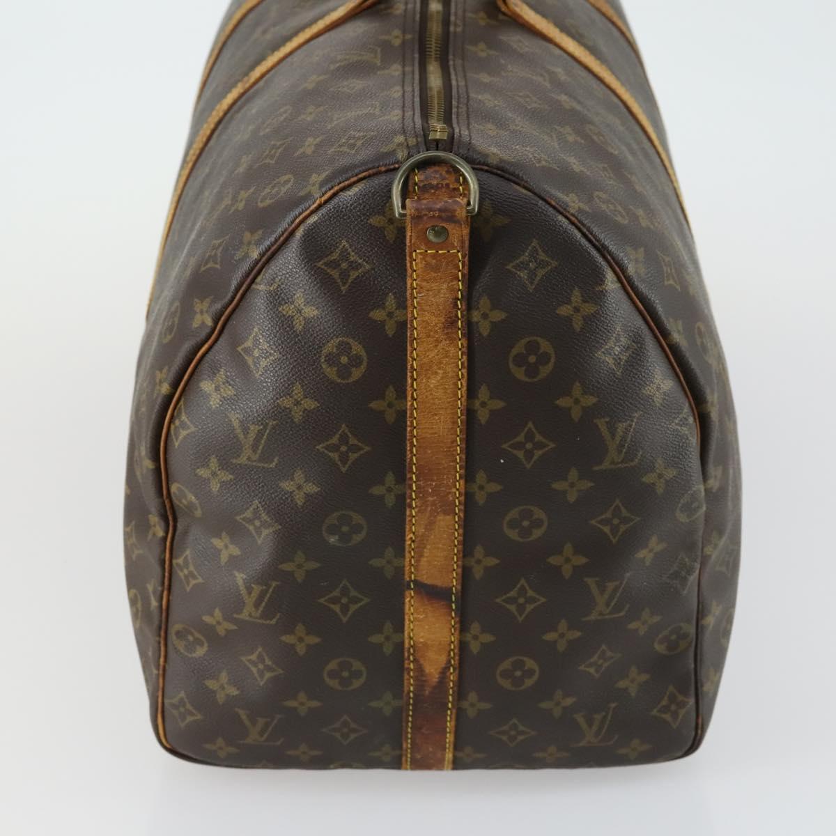 LOUIS VUITTON Monogram Keepall Bandouliere 60 Boston Bag M41412 LV Auth am10381