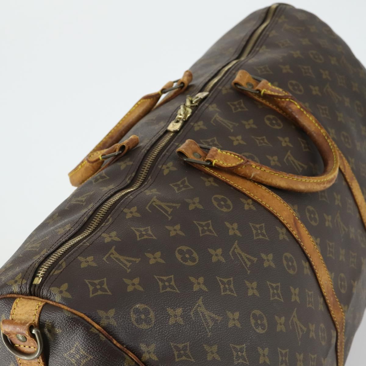 LOUIS VUITTON Monogram Keepall Bandouliere 60 Boston Bag M41412 LV Auth am10381
