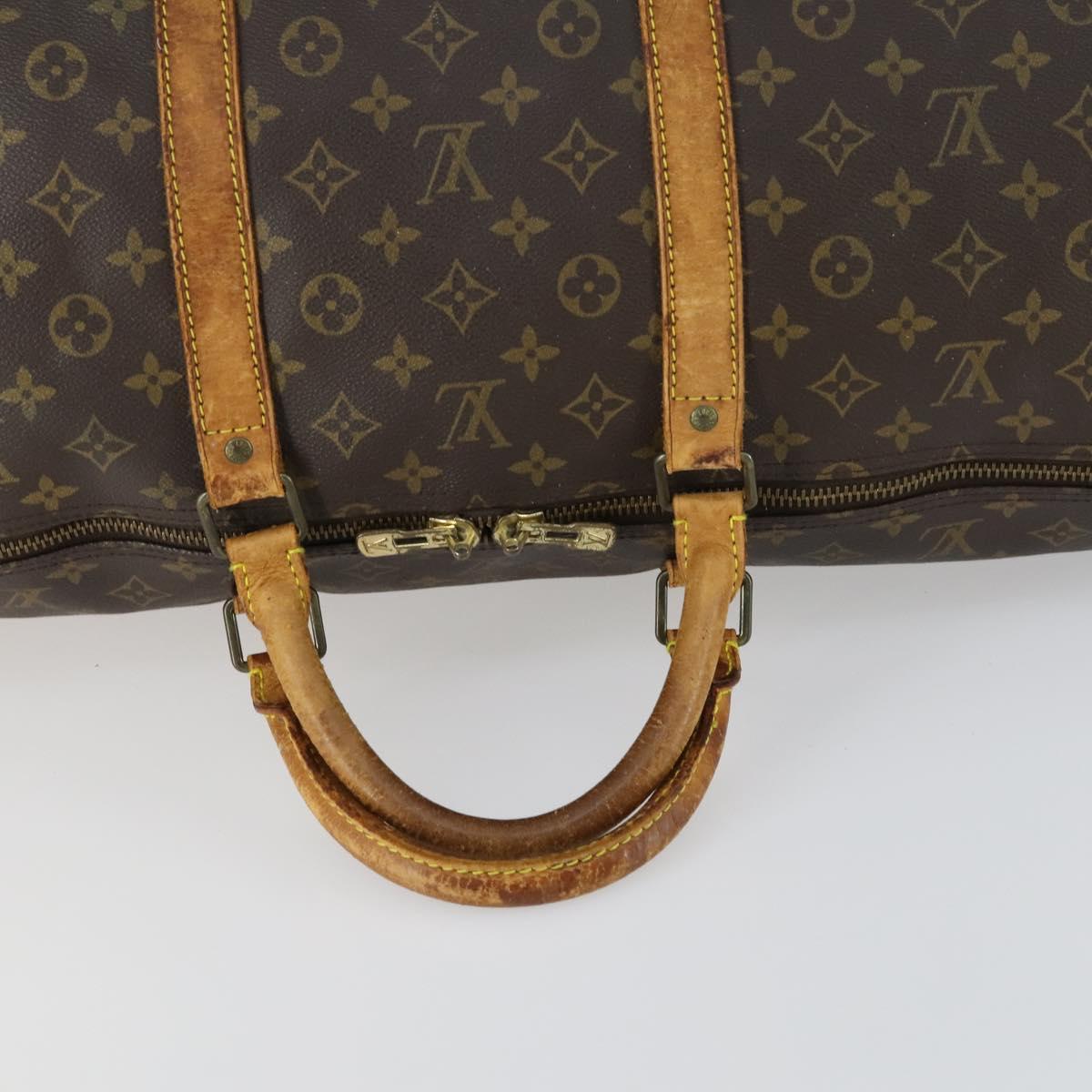 LOUIS VUITTON Monogram Keepall Bandouliere 60 Boston Bag M41412 LV Auth am10381