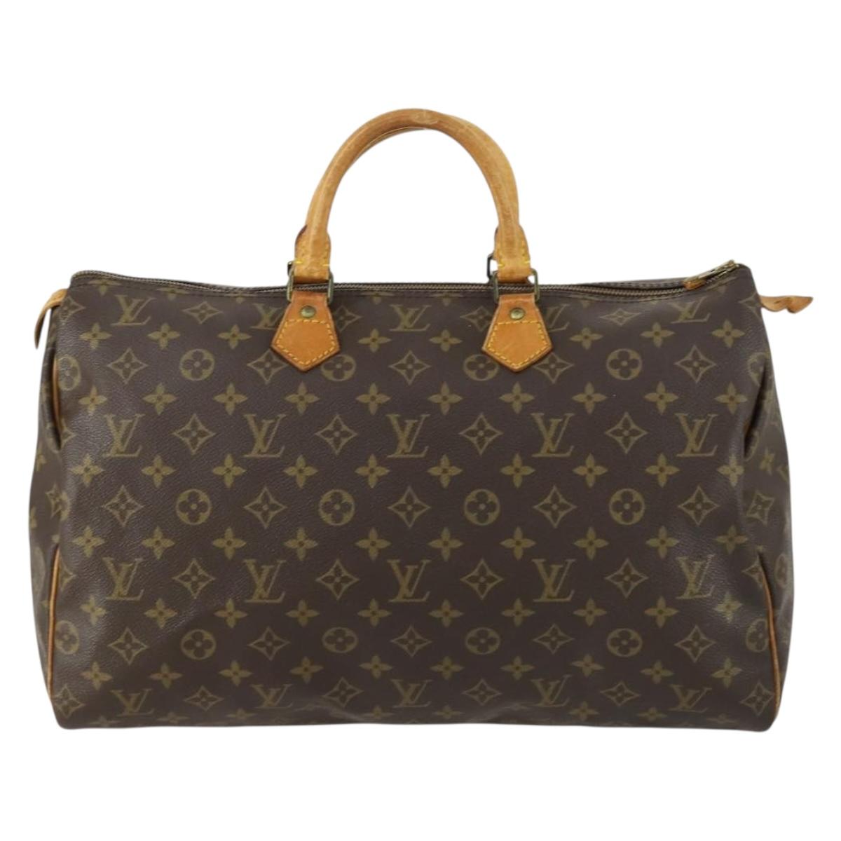 LOUIS VUITTON Monogram Speedy 40 Hand Bag M41522 LV Auth am10399