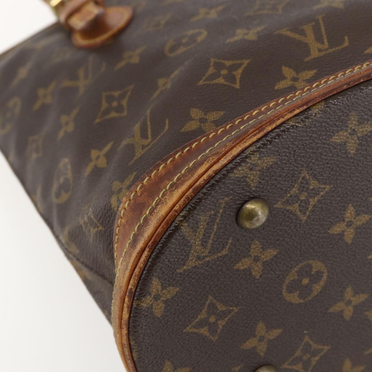 LOUIS VUITTON Monogram Bucket PM Shoulder Bag M42238 LV Auth am10400
