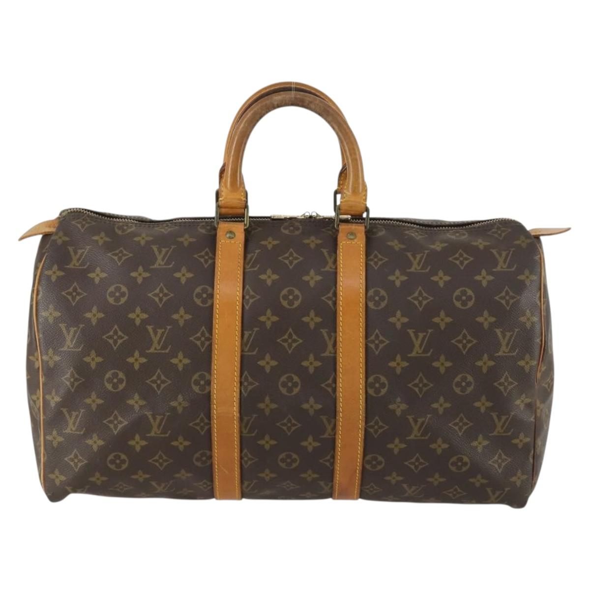 LOUIS VUITTON Monogram Keepall 45 Boston Bag M41428 LV Auth am10404