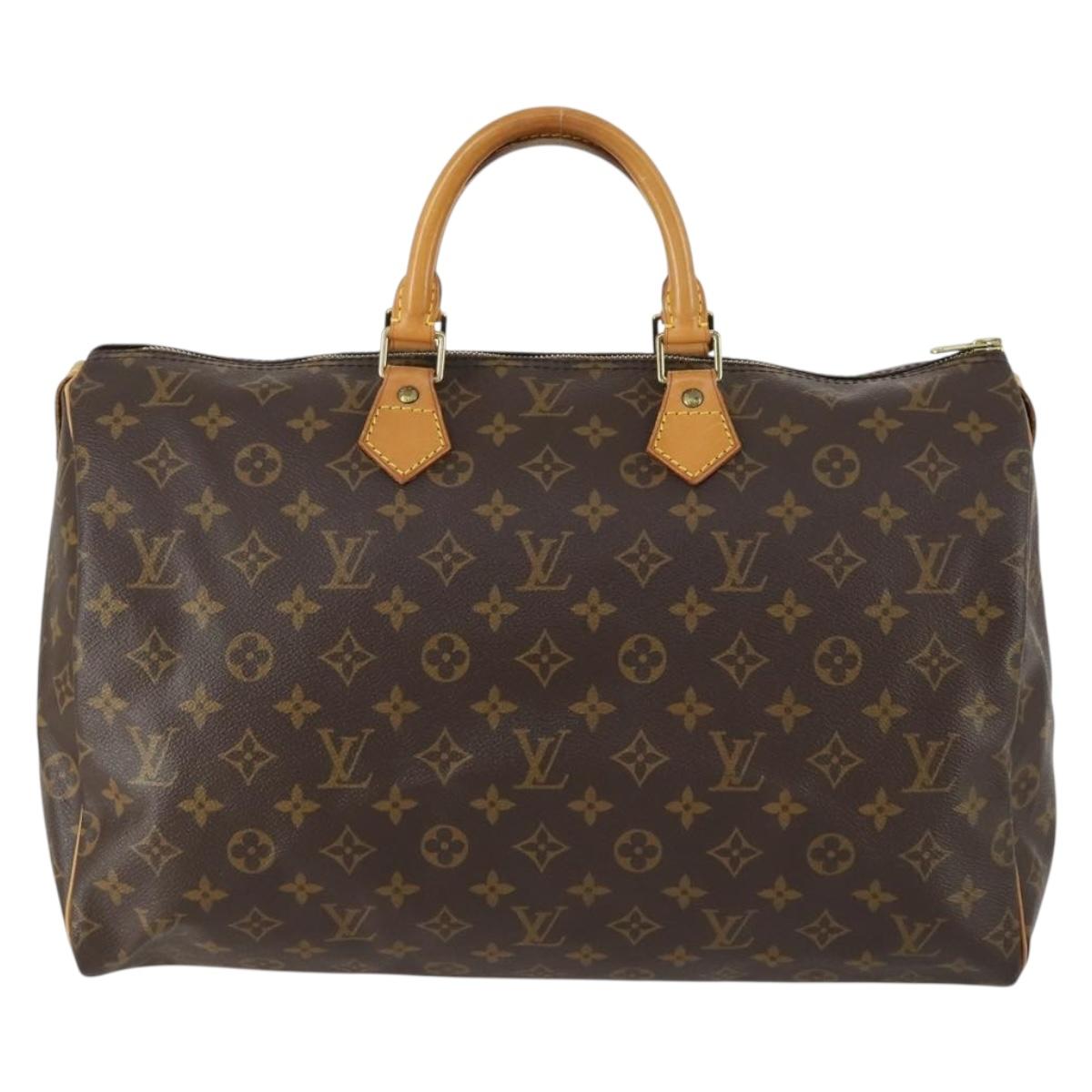 LOUIS VUITTON Monogram Speedy 40 Hand Bag M41522 LV Auth am10410