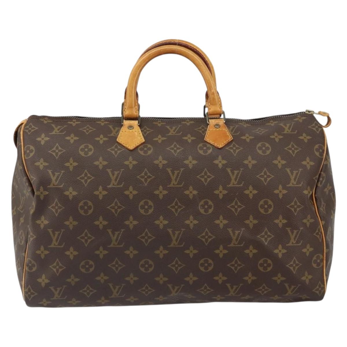 LOUIS VUITTON Monogram Speedy 40 Hand Bag M41522 LV Auth am10412