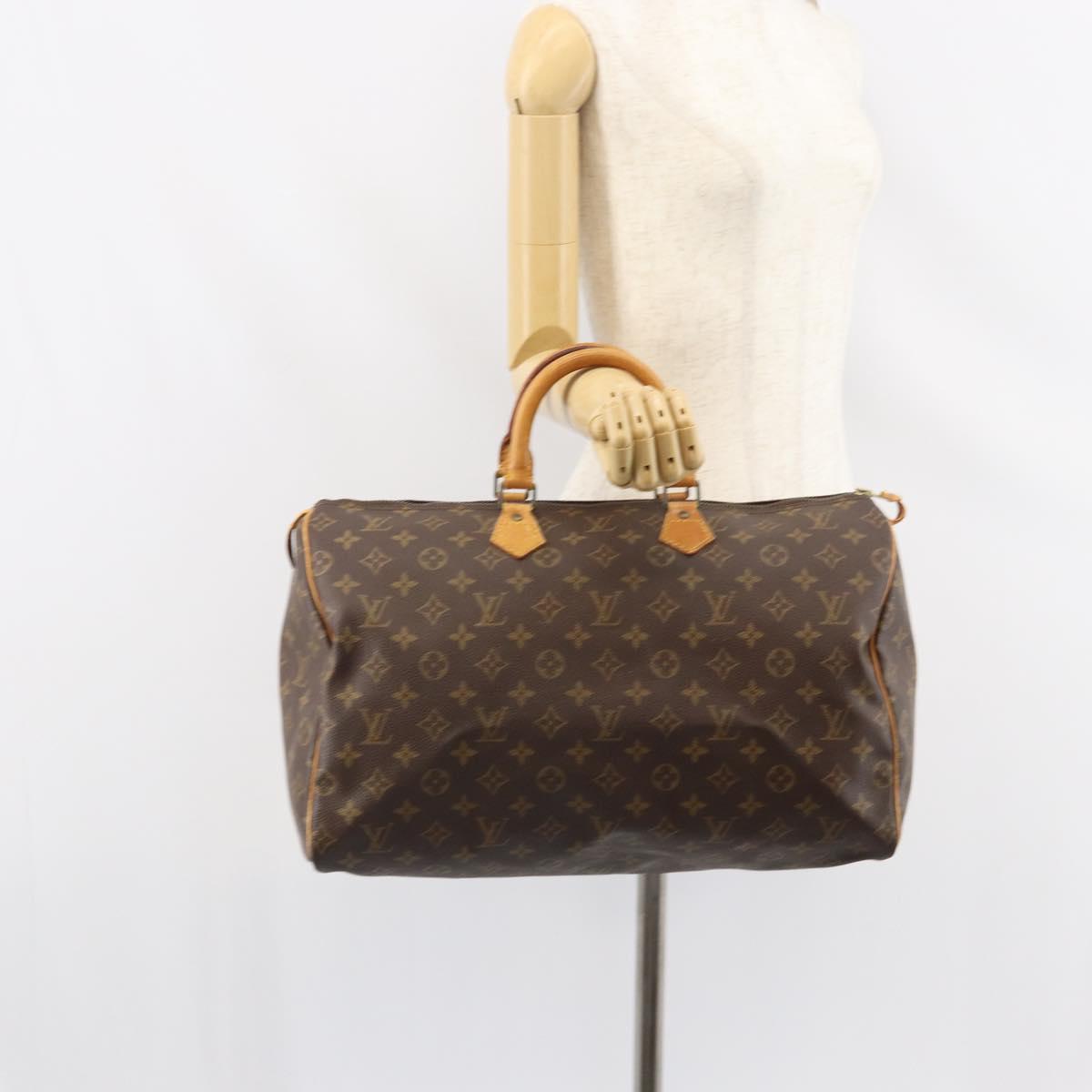 LOUIS VUITTON Monogram Speedy 40 Hand Bag M41522 LV Auth am10412