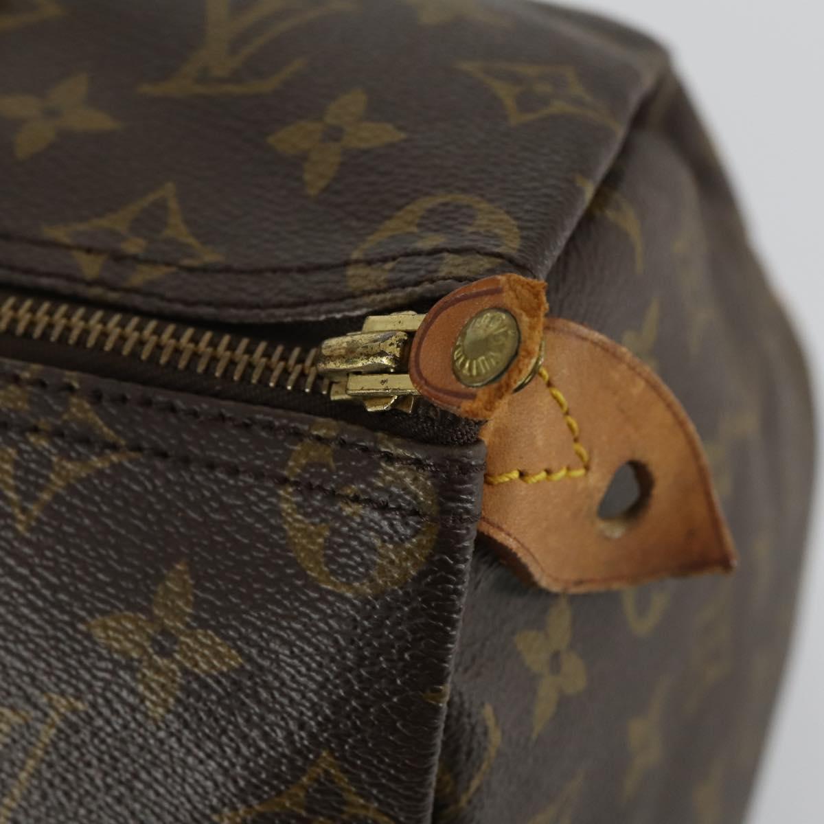 LOUIS VUITTON Monogram Speedy 35 Hand Bag M41524 LV Auth am10413