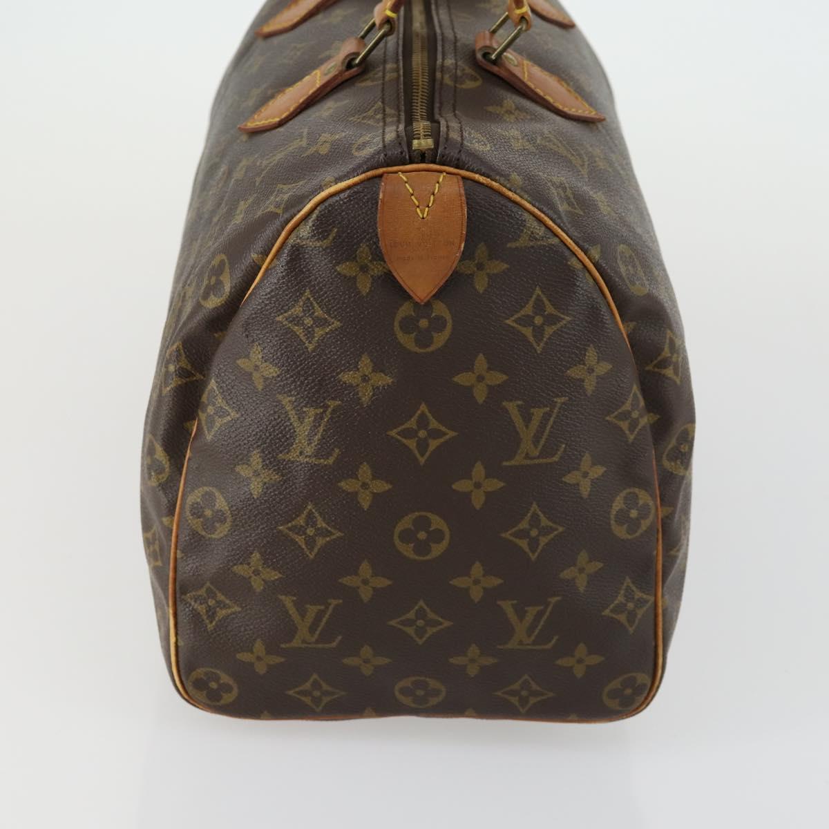 LOUIS VUITTON Monogram Speedy 35 Hand Bag M41524 LV Auth am10413
