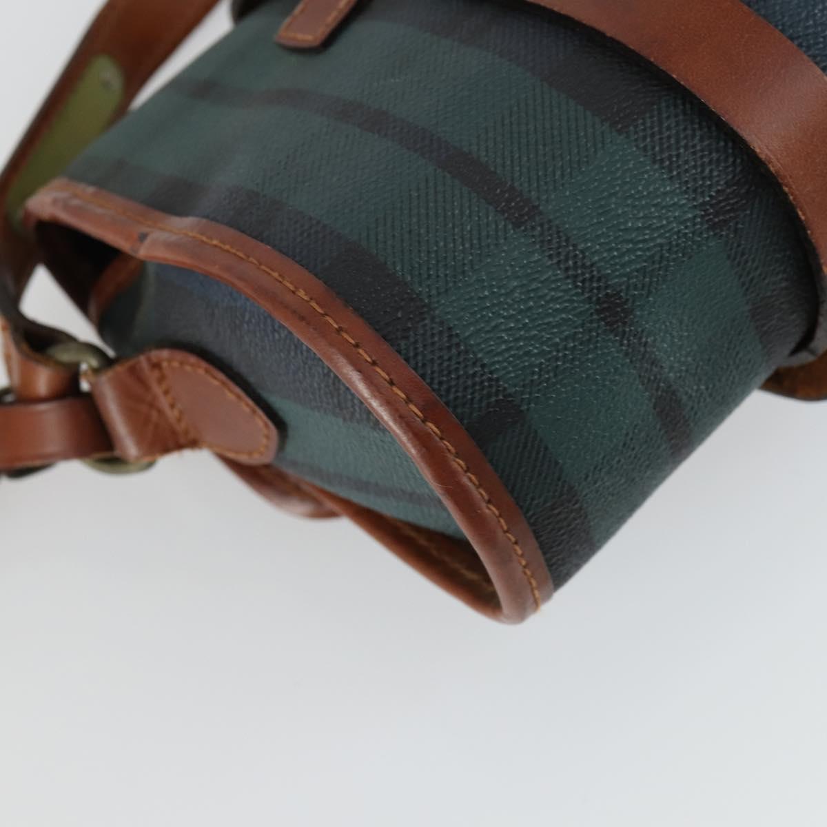 Polo Ralph Lauren Check Shoulder Bag PVC Green Auth am10430