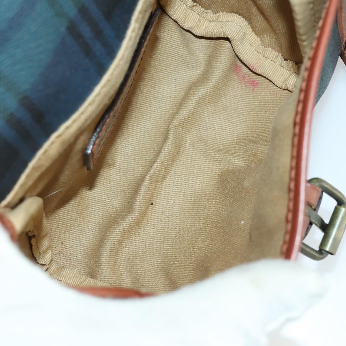 Polo Ralph Lauren Check Shoulder Bag PVC Green Auth am10430