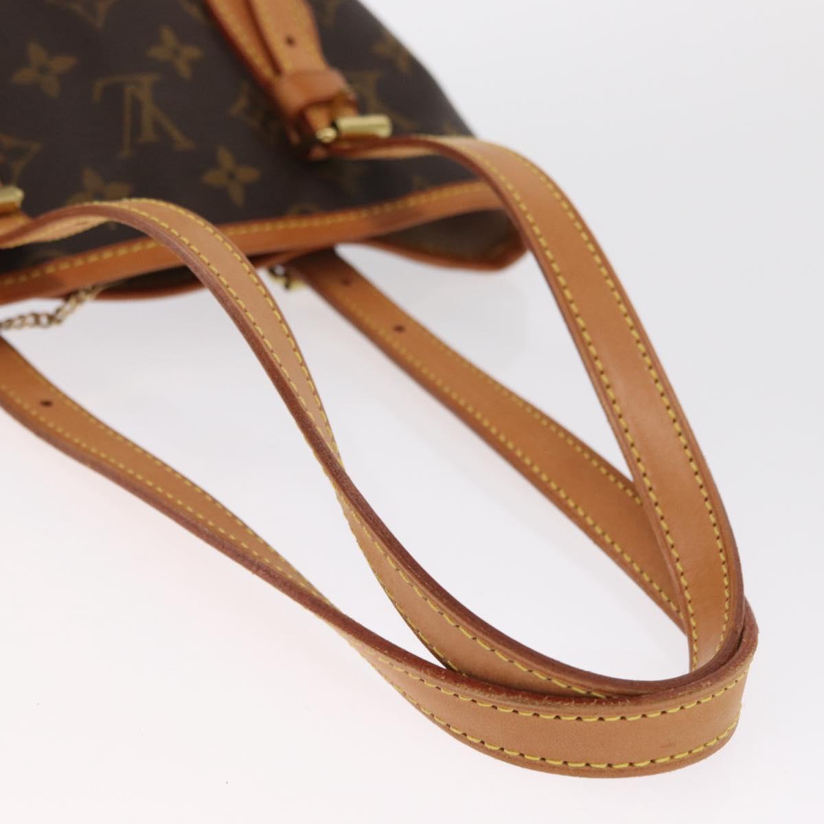 LOUIS VUITTON Monogram Bucket PM Shoulder Bag M42238 LV Auth am10443